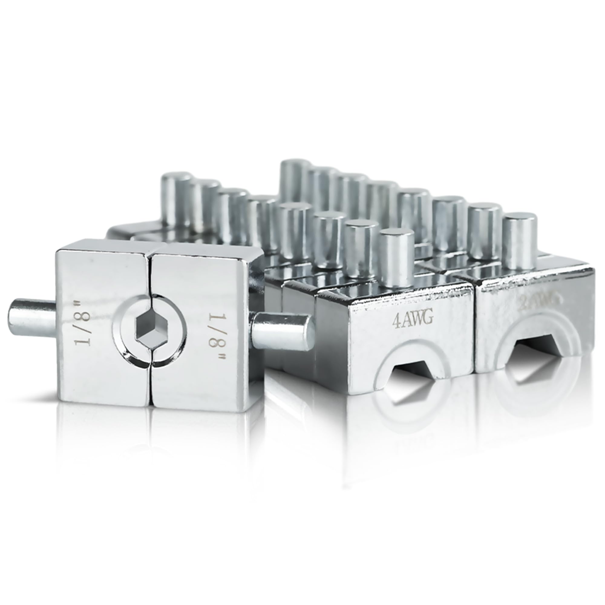 AMZCNC YQK-70 Crimping Dies Including 9 Pairs of Hexagon Crimping